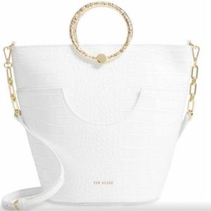 Ted Baker Textured Bracelet Handle Bucket Bag